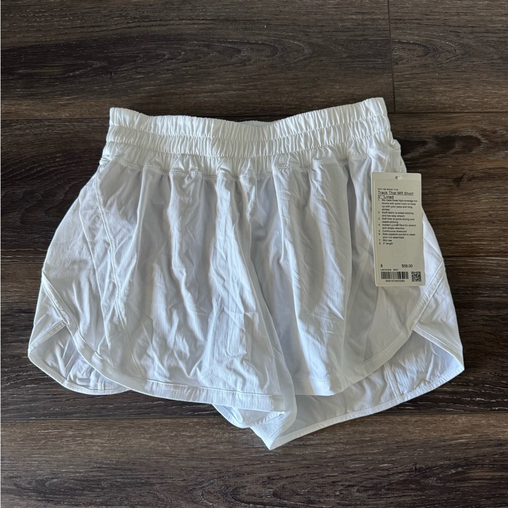 Track That MR Short 5” lined lululemon athletica White Athletic Shorts - Picture 2 of 4